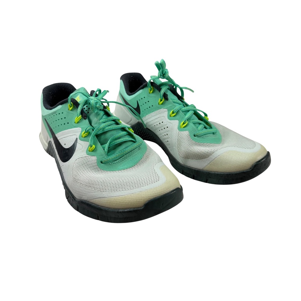 Nike Metcon 2 Women's Size 9.5 Green White Cross Training Shoes 821913-300
